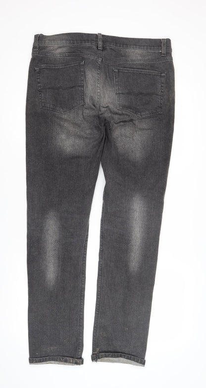 ASOS Men's Grey Straight Jeans Size L