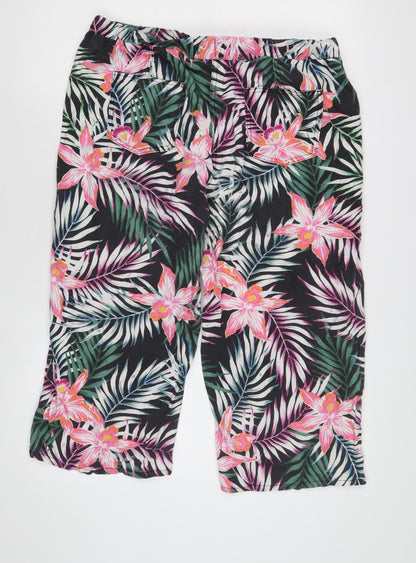 Womens UK Size 14 Marks and Spencer  Cropped Multicoloured Trousers