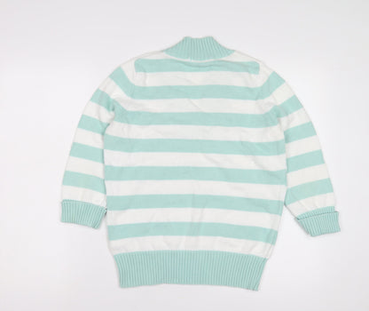 Marks & Spencer Women's Striped V-Neck Jumper, Size 14