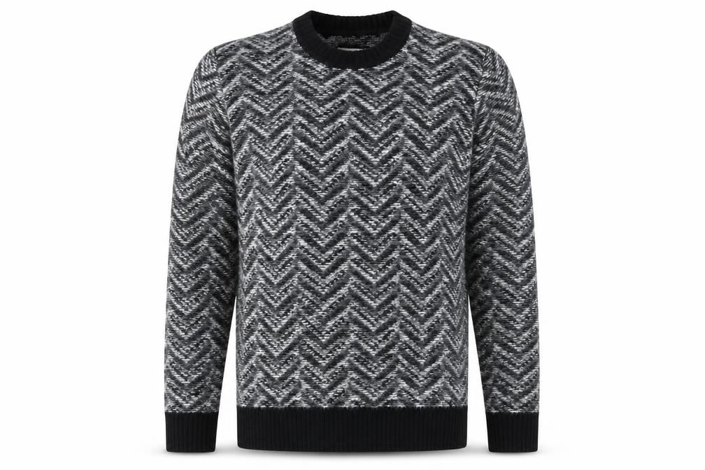 Mens UK Size M Marks and Spencer Black Pullover Jumper
