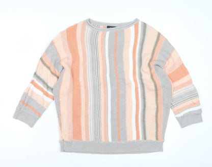 Womens UK Size 14 M&Co Multicoloured Pullover Jumper