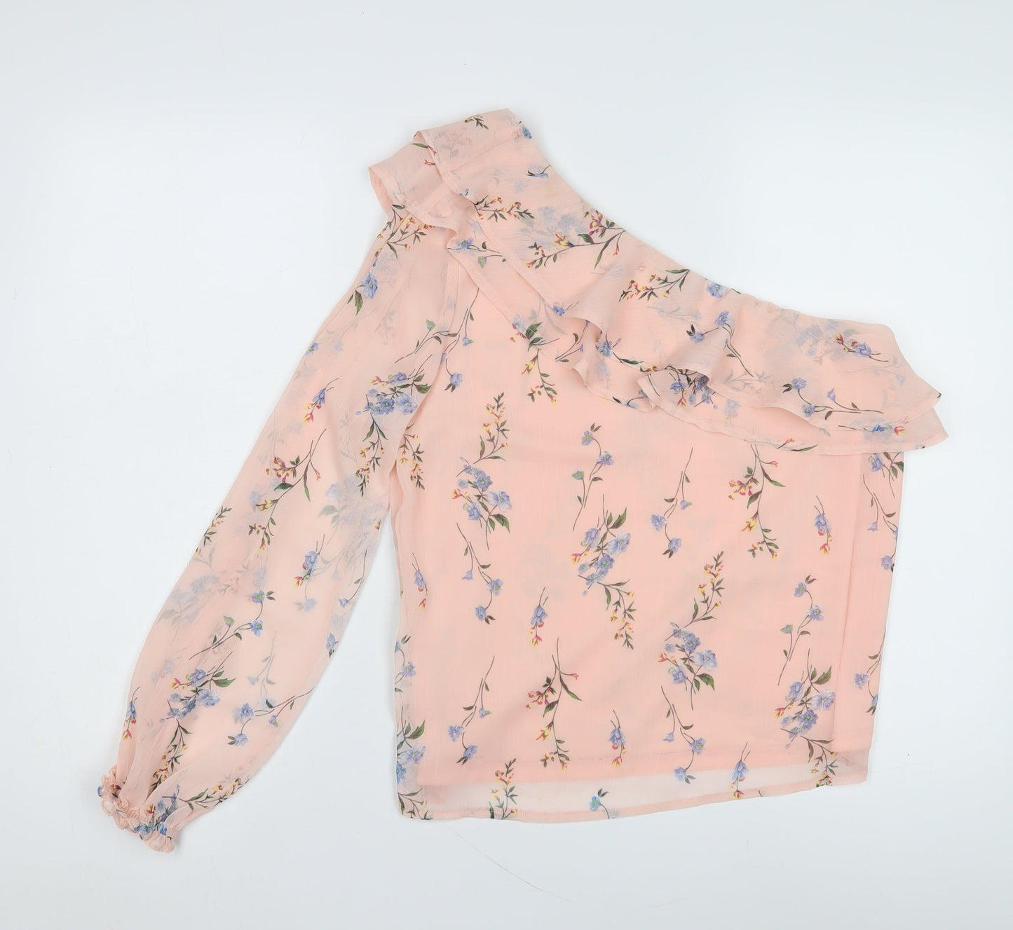 Womens UK Size 12 Lipsy Pink Tunic Blouse
