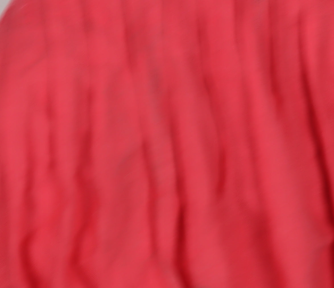 Marks and Spencer Women's Red Pleated Cotton Skirt Size 8