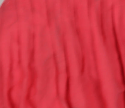 Marks and Spencer Women's Red Pleated Cotton Skirt Size 8