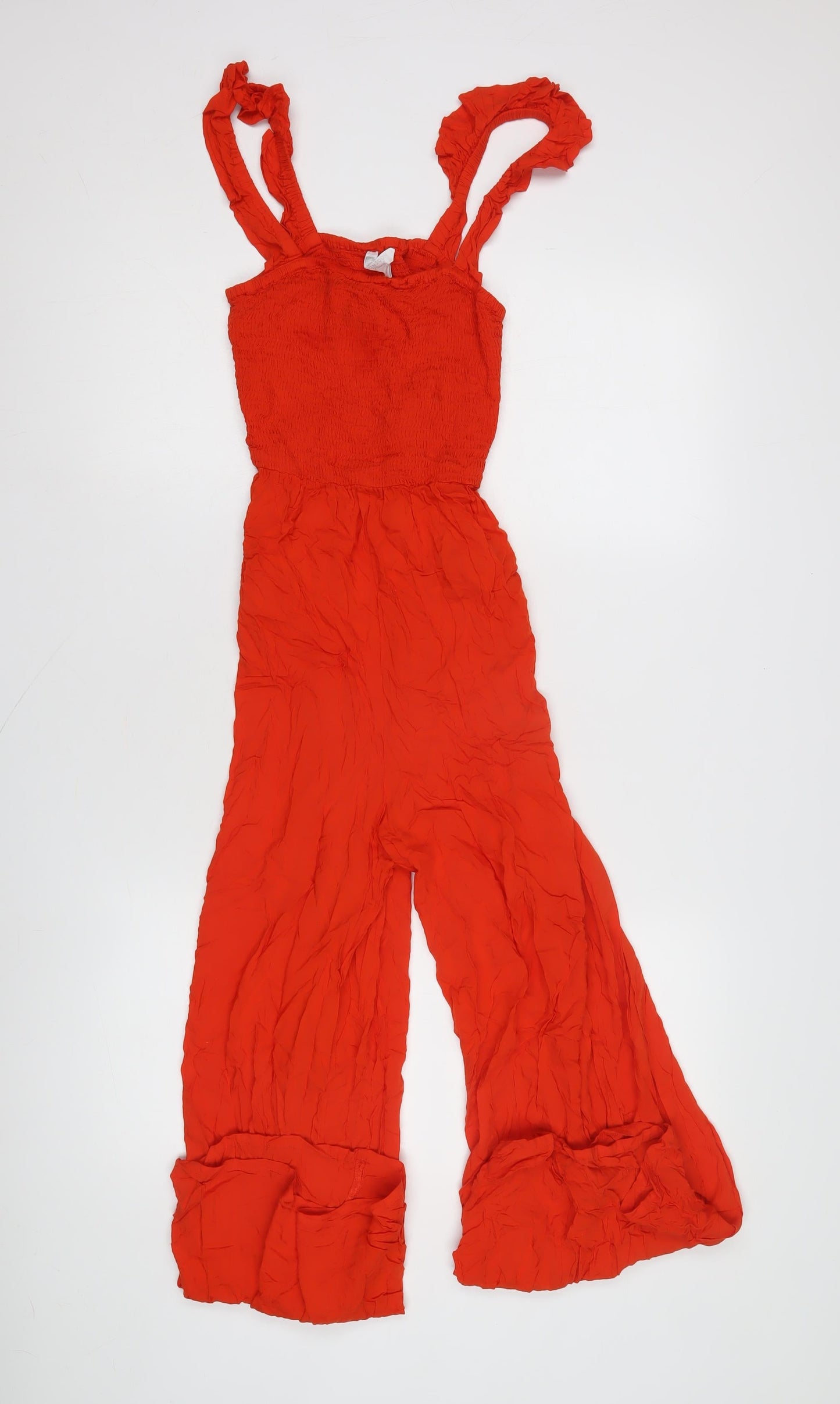 Monsoon Womens Red Wide-Leg Sleeveless Jumpsuit S