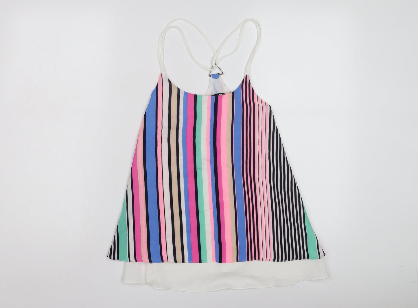 Quiz Women's Multicoloured Striped Tank Top, Size 10