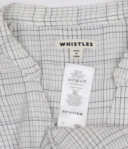 Womens UK Size S Whistles White Tunic Blouse