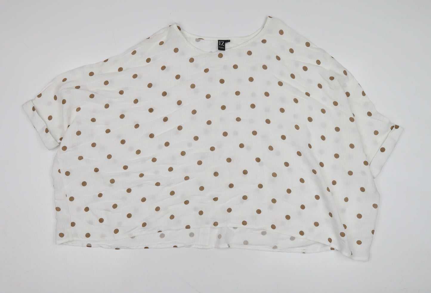 Womens UK Size 14 Izabel London White Basic Blouse
