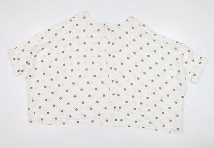 Womens UK Size 14 Izabel London White Basic Blouse