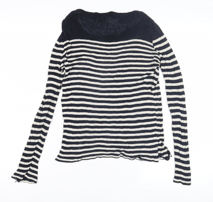 Siberian Women's Black Striped T-Shirt XS