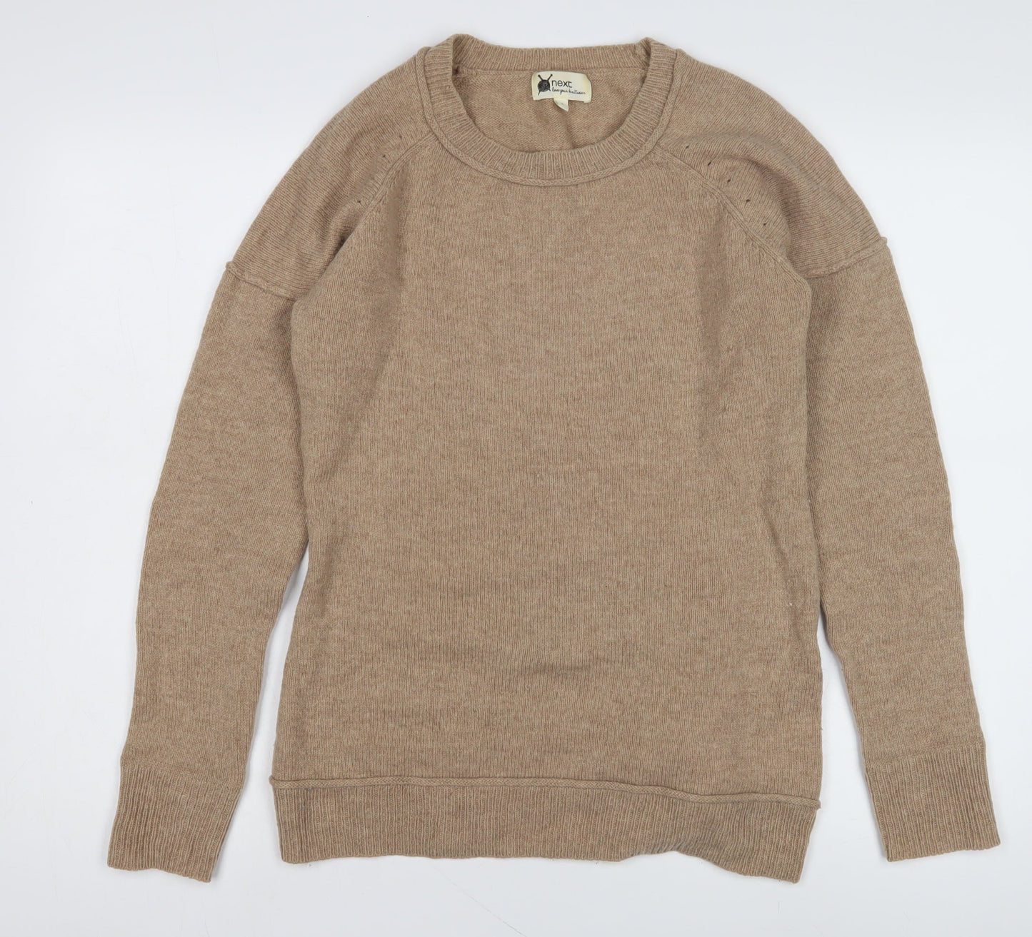 Womens UK Size 8 NEXT Beige Pullover Jumper