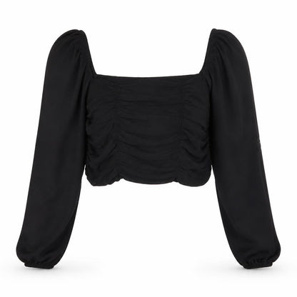 Womens UK Size L H&M Black Cropped