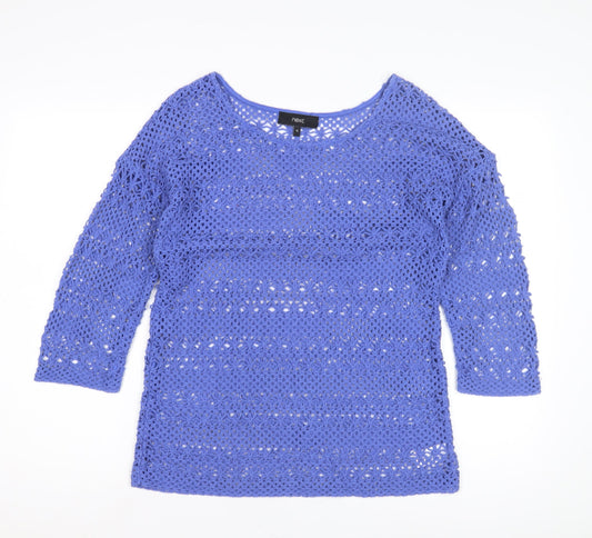 Womens UK Size 10 NEXT Blue Pullover Jumper