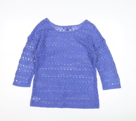 Womens UK Size 10 NEXT Blue Pullover Jumper