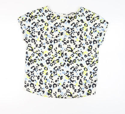 Womens UK Size 10 Marks and Spencer Multicoloured Basic T-Shirt