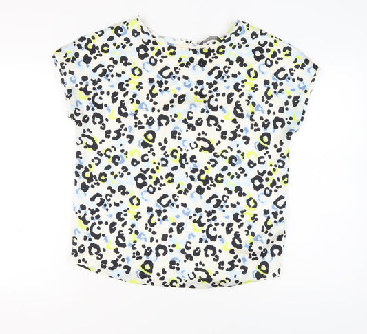 Womens UK Size 10 Marks and Spencer Multicoloured Basic T-Shirt