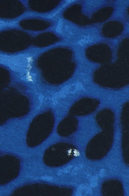 Per Una Women's Blue Animal Print Wrap Dress Size 12