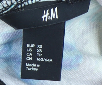 H&M Women's Multicoloured Floral Pencil Skirt XS