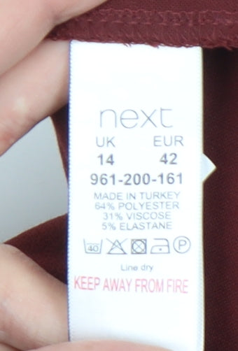 Next Women's Red Sheath Dress Size 14 Business Wear