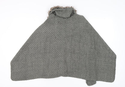 Womens UK Size One Size NEXT Multicoloured Cape Jumper