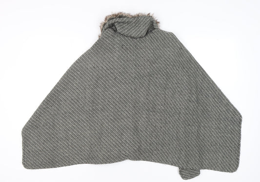 Womens UK Size One Size NEXT Multicoloured Cape Jumper