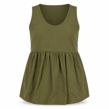 Womens UK Size 10 Boohoo Green Tunic Blouse