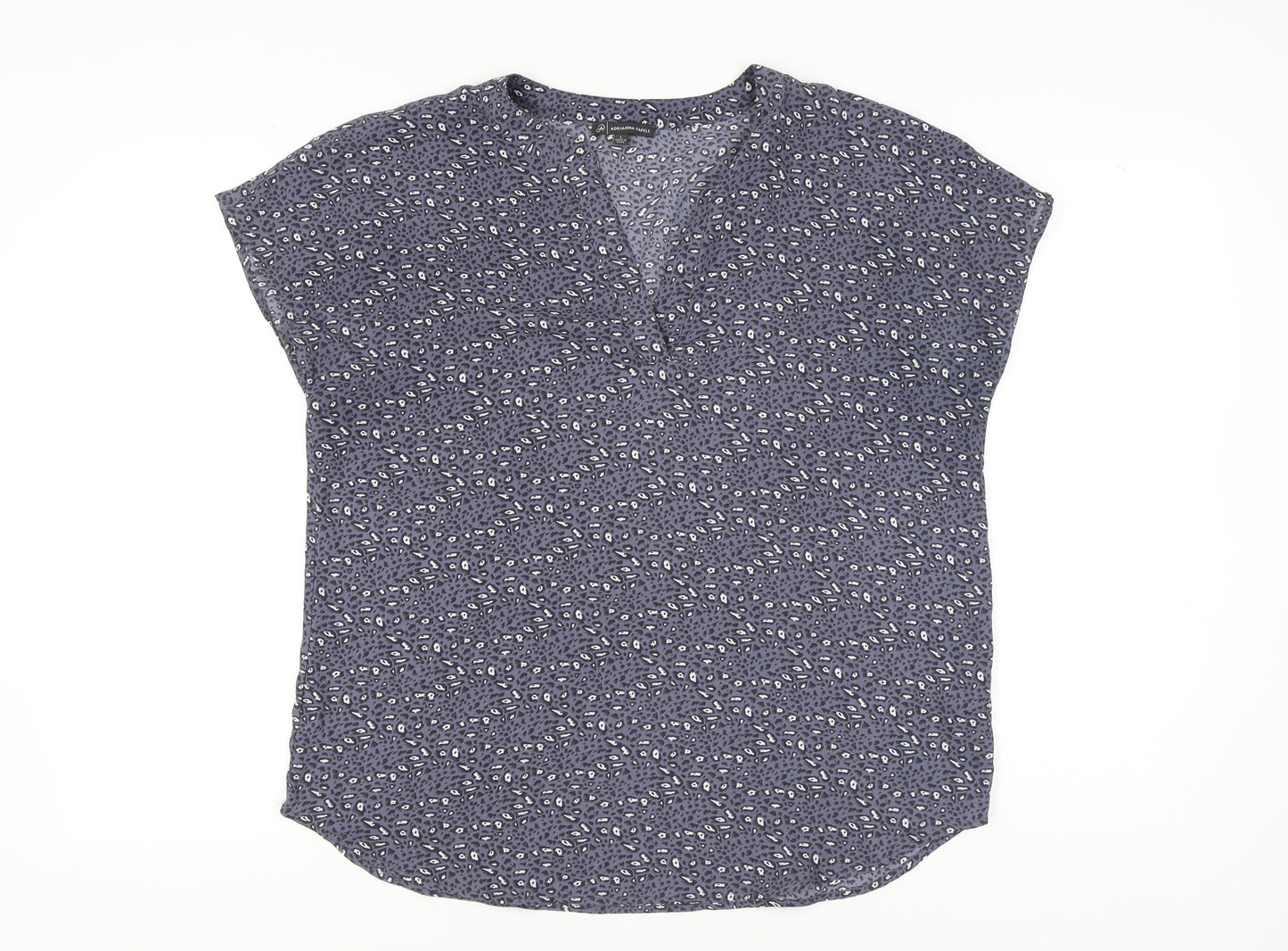 Womens UK Size L Adrianna Papell Blue Basic Blouse