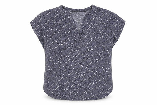Womens UK Size L Adrianna Papell Blue Basic Blouse