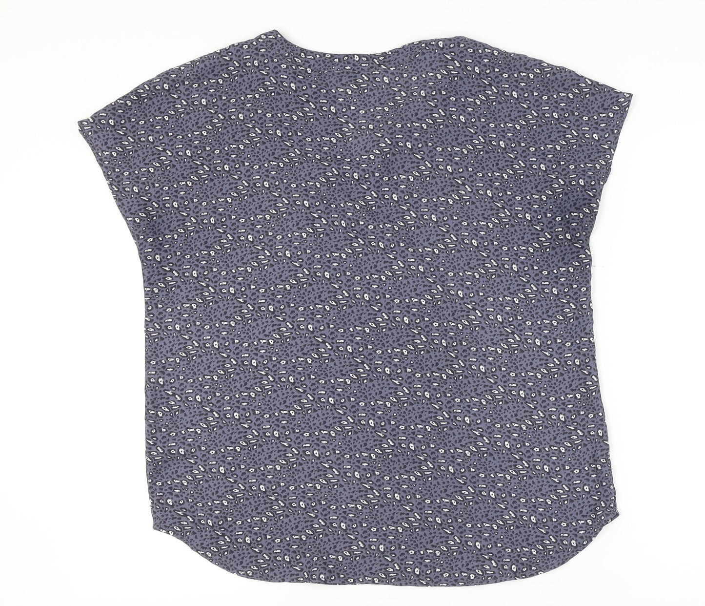 Womens UK Size L Adrianna Papell Blue Basic Blouse