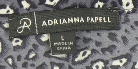 Womens UK Size L Adrianna Papell Blue Basic Blouse
