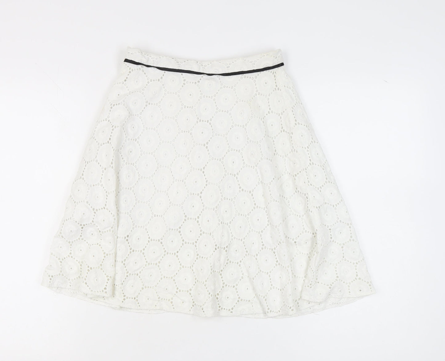 Womens UK Size 10 Topshop A-Line Lace Skirt