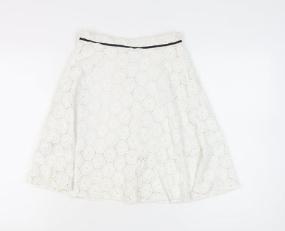 Womens UK Size 10 Topshop A-Line Lace Skirt