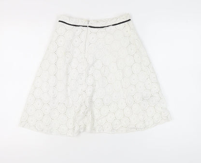 Womens UK Size 10 Topshop A-Line Lace Skirt