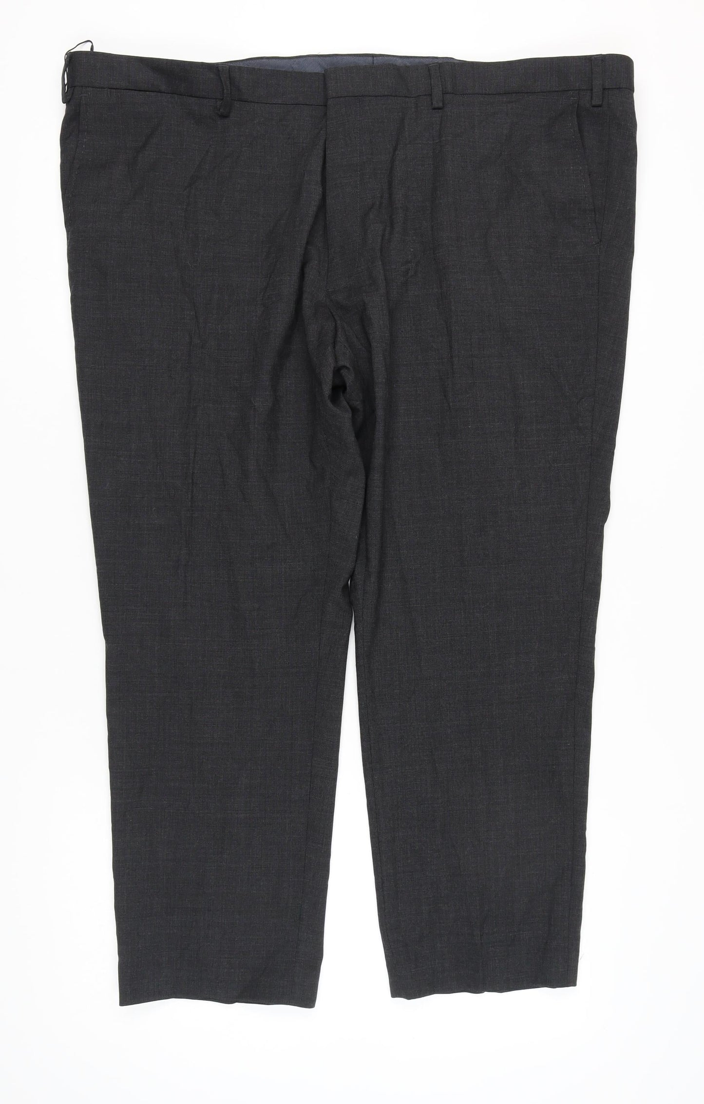 Men's M&S Grey Dress Pants 50 SHT Formal Trousers