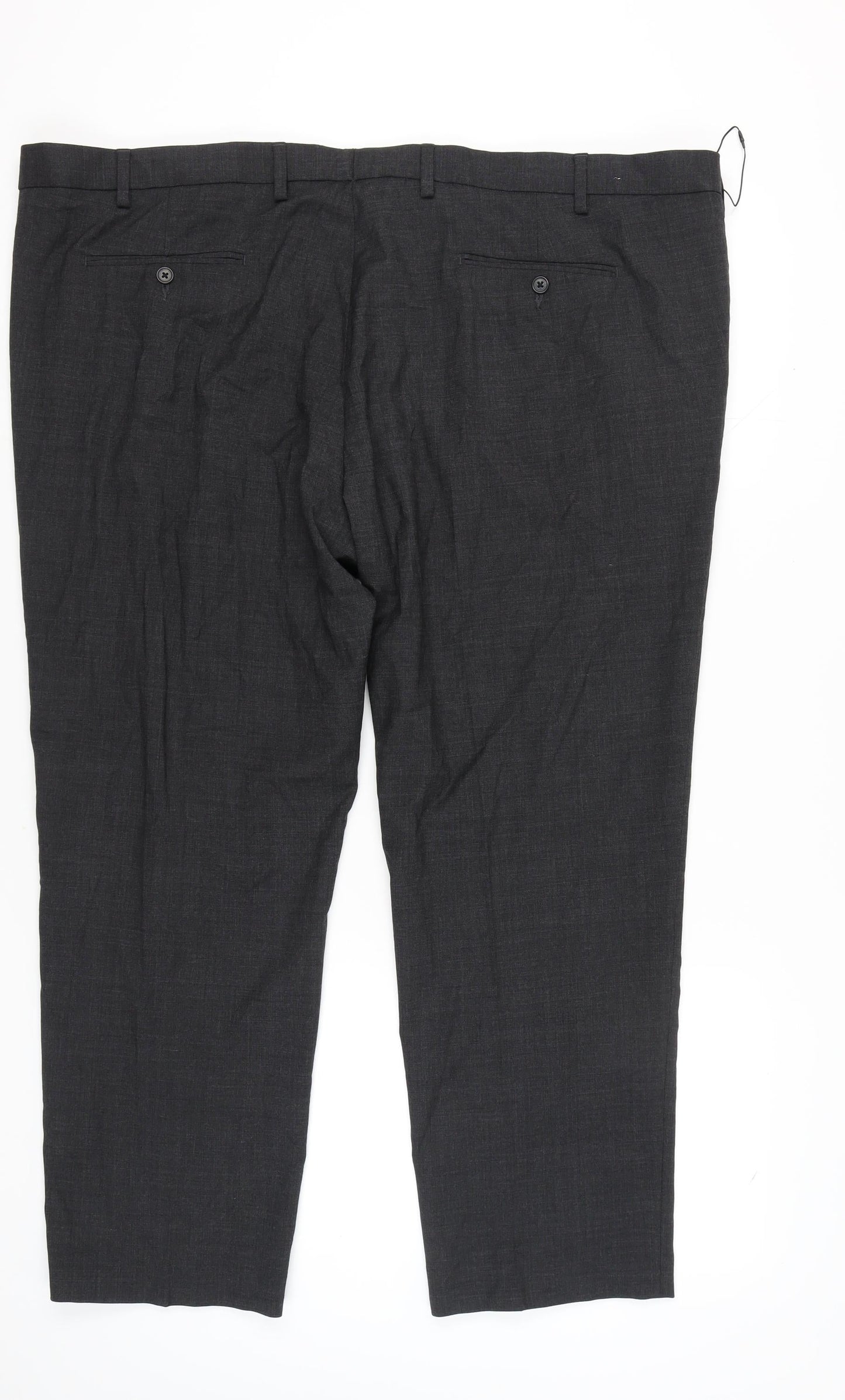 Men's M&S Grey Dress Pants 50 SHT Formal Trousers