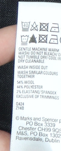 Men's M&S Grey Dress Pants 50 SHT Formal Trousers