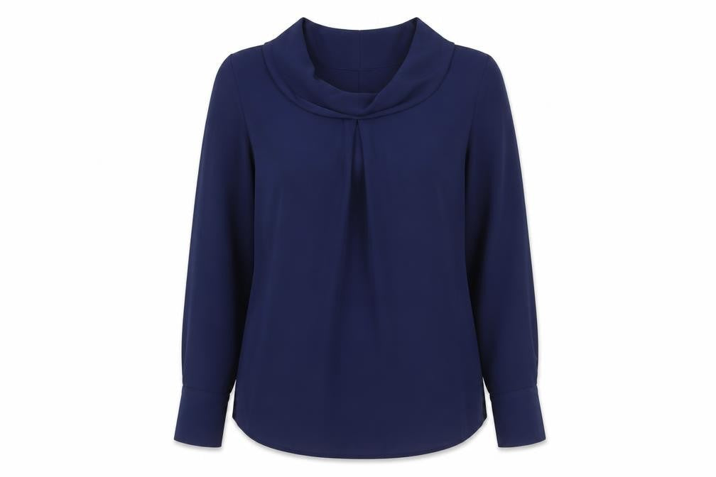 Womens UK Size 12 Jasper Conran Blue Basic Blouse