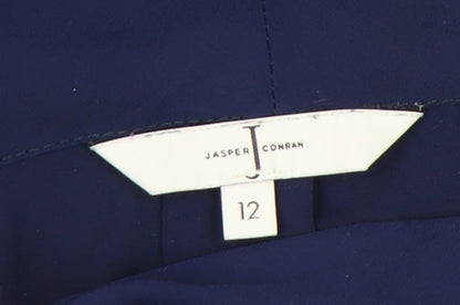 Womens UK Size 12 Jasper Conran Blue Basic Blouse