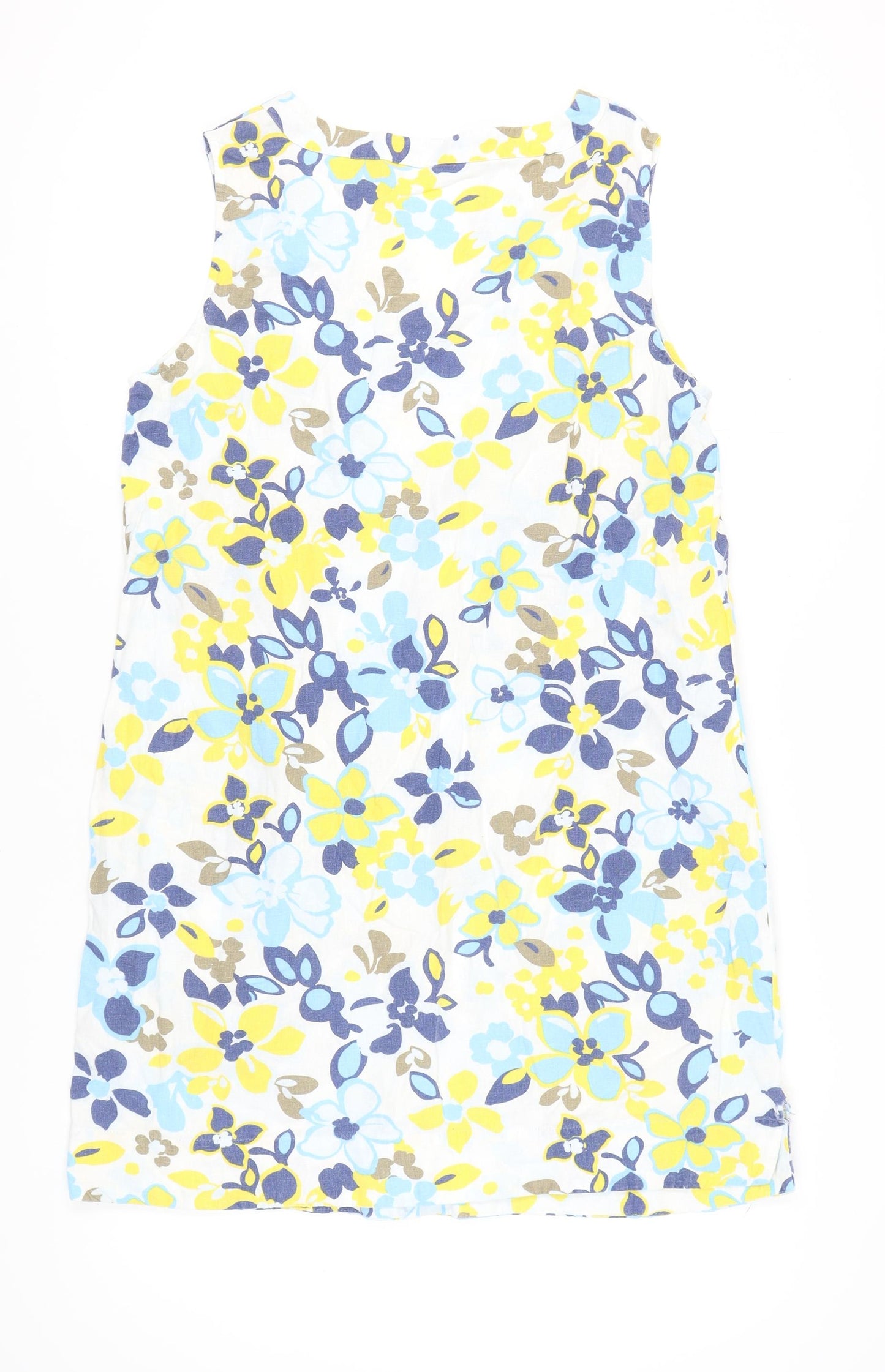 Marks and Spencer Women's Floral Linen Dress, Size 16