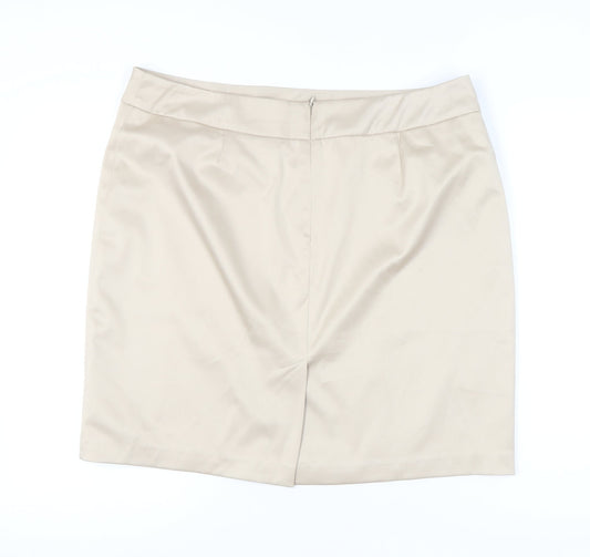 Canvas Women’s Beige Pencil Skirt Size 20