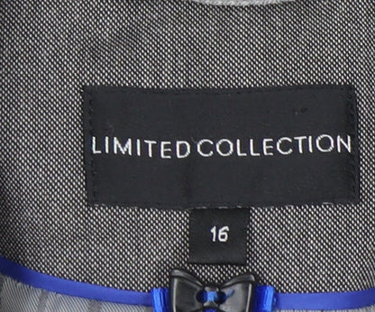 Marks and Spencer Women's Grey Blazer Size 16 Lined Workwear