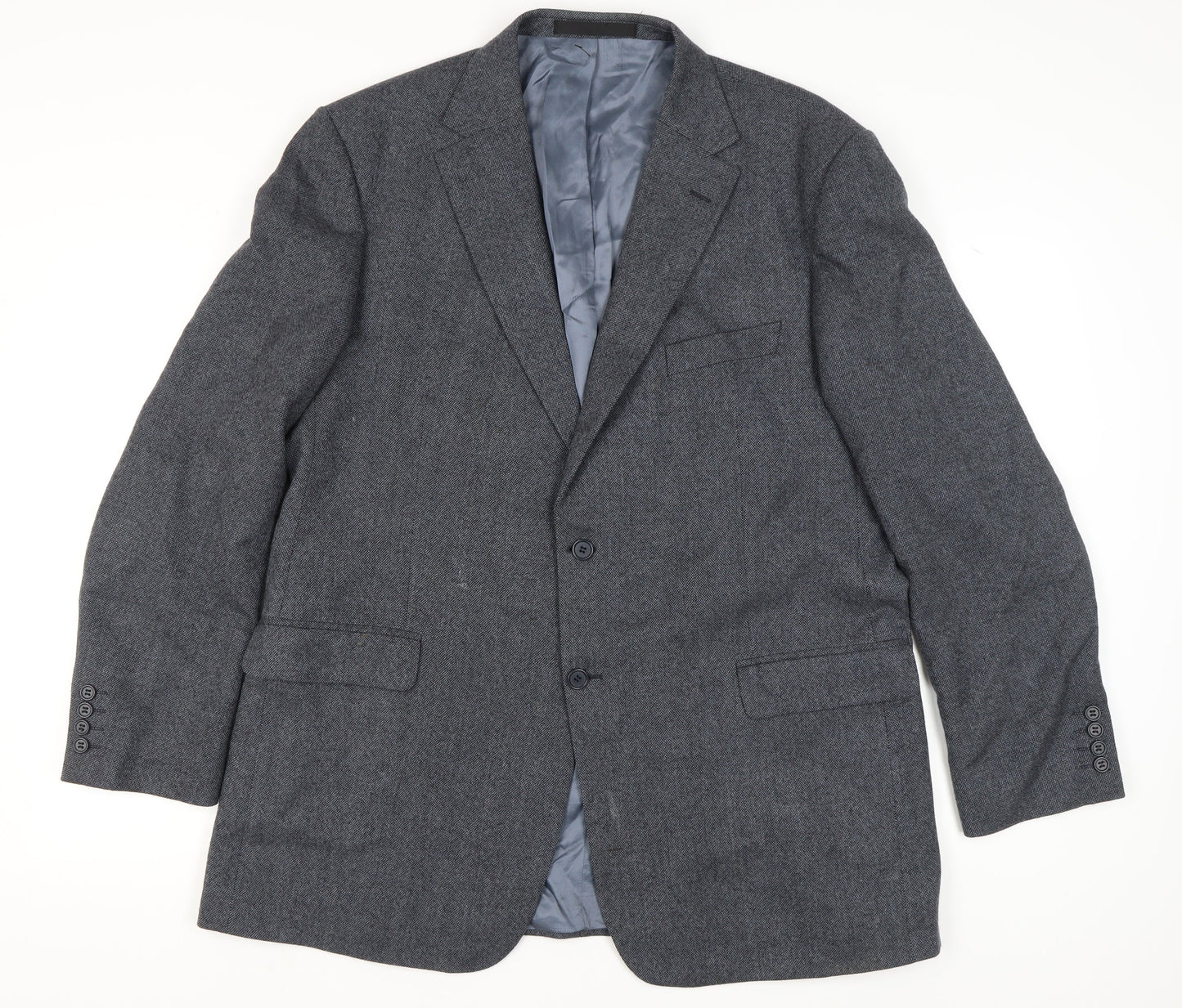 Mens UK Size 46 Marks and Spencer Regular Blue Suit Jacket