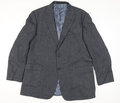 Mens UK Size 46 Marks and Spencer Regular Blue Suit Jacket