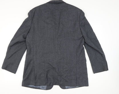 Mens UK Size 46 Marks and Spencer Regular Blue Suit Jacket