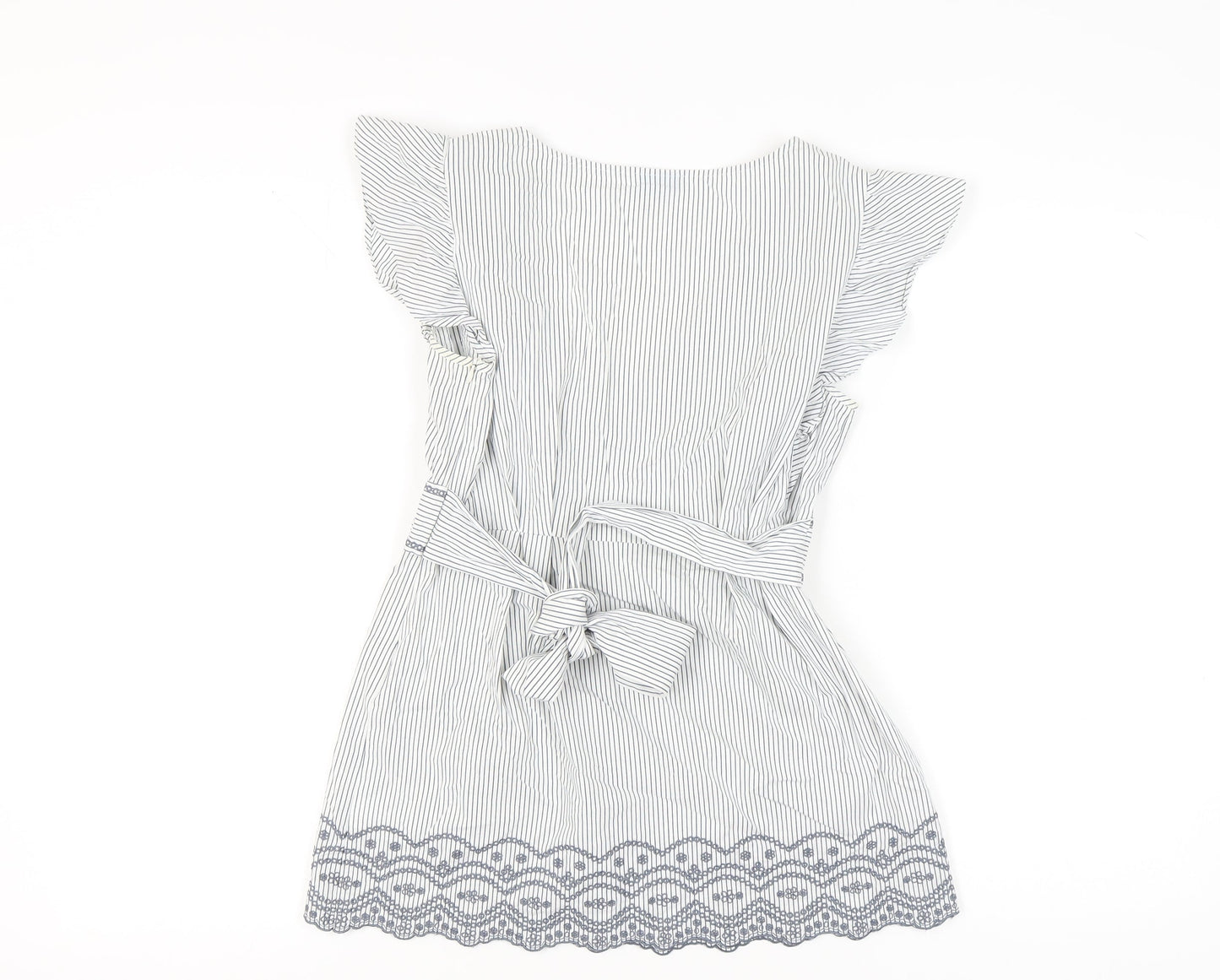 Womens UK Size 12 Oasis White Tunic Blouse