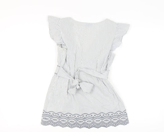 Womens UK Size 12 Oasis White Tunic Blouse