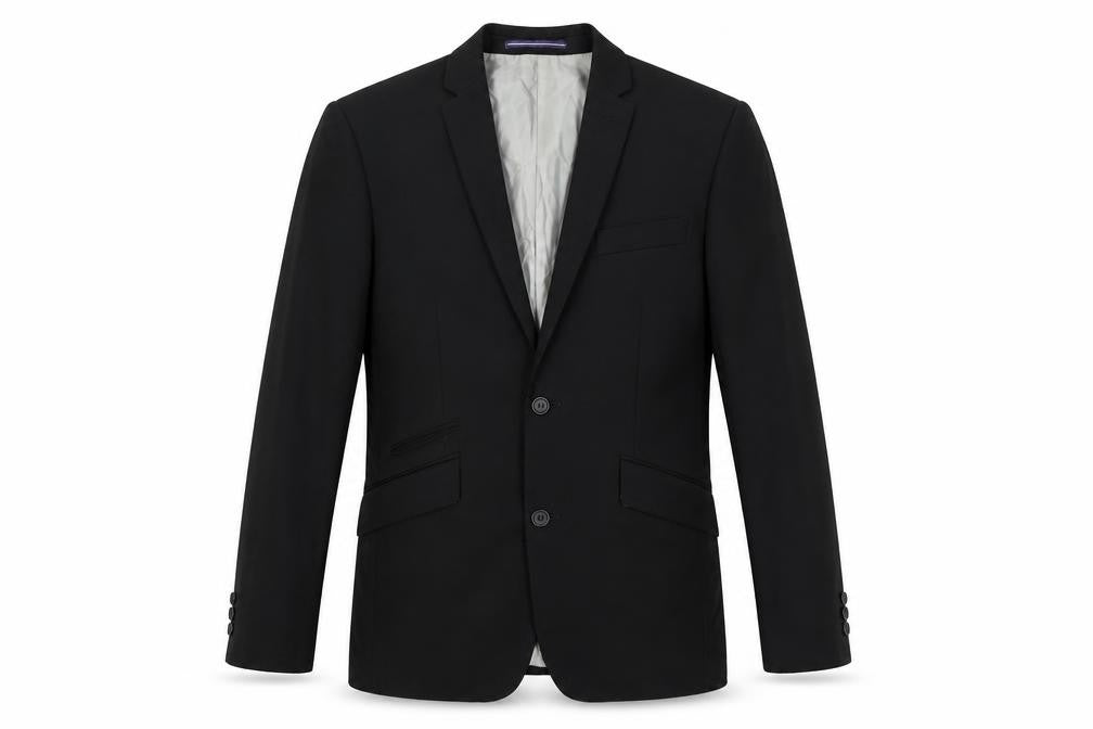 Mens UK Size 36 Topman Regular Black Suit Jacket