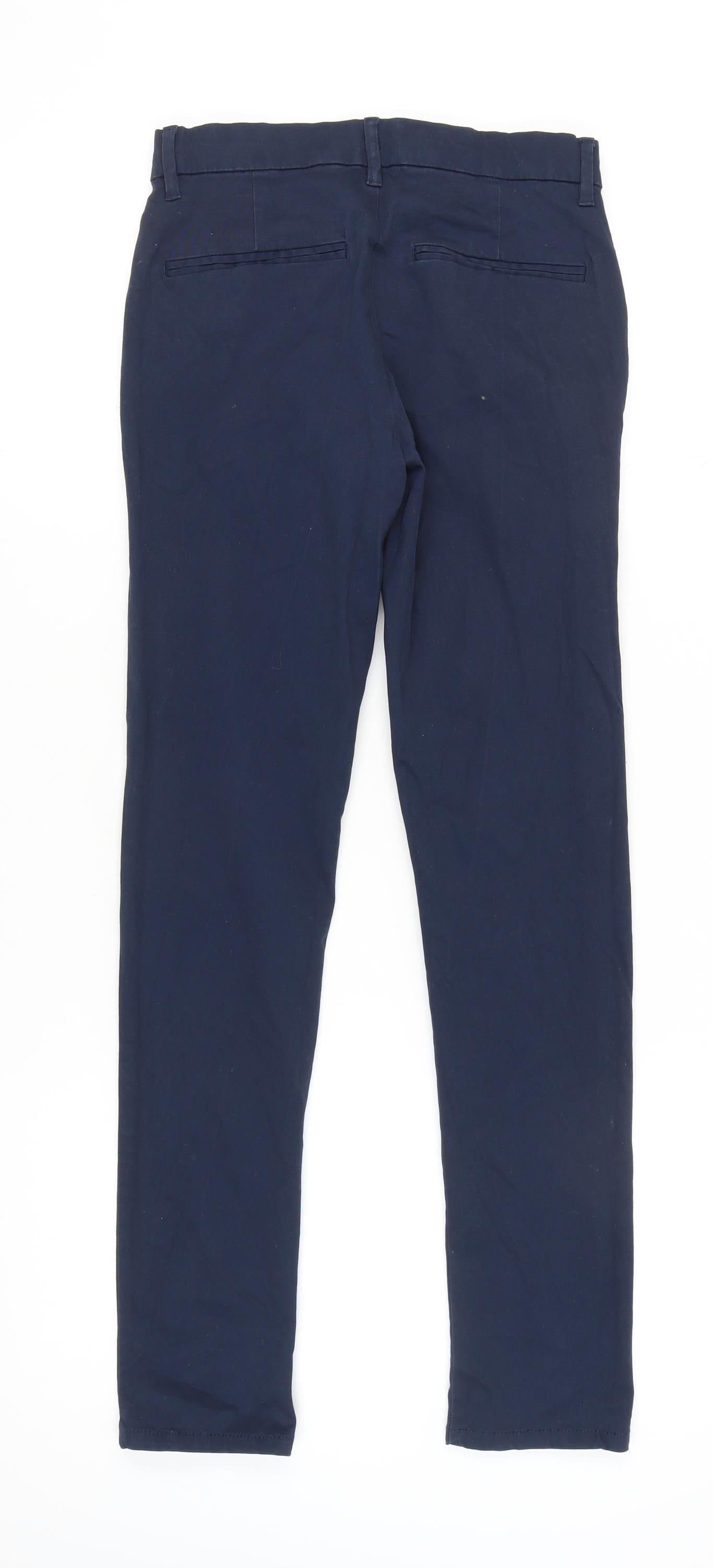 Unisex Adultss UK Size 16 Topman Slim Fit Skinny Blue Trousers