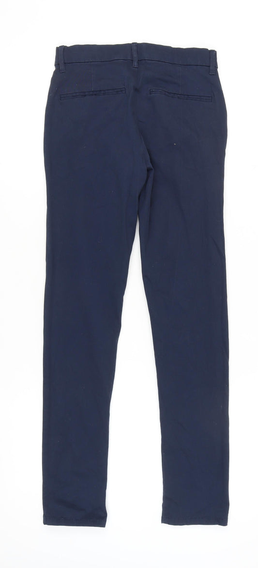 Unisex Adultss UK Size 16 Topman Slim Fit Skinny Blue Trousers