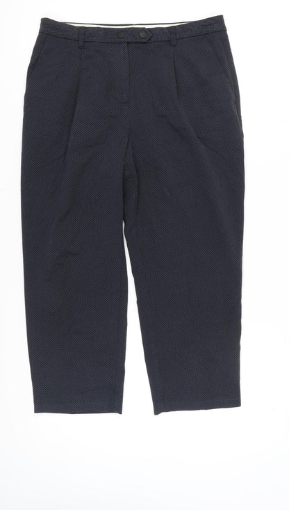 Womens UK Size 14 Marks and Spencer Regular Fit Casual Blue Trousers